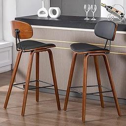 My Art Design- Set Of 2 Chairs Bent Plywood Breakfast Bar & Kitchen Stool Chair For Home, Cafe, Retaurant & Office (2 Chairs), Gold-1