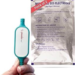 Spandan Neo with 2 Packet of Electrodes | ECG Device | Heart Rate Monitor | Detects AFib & Irregular Arrhythmias | Portable ECG Machine for Home Use | Reports in 10 sec | 99.7% Accurate-24
