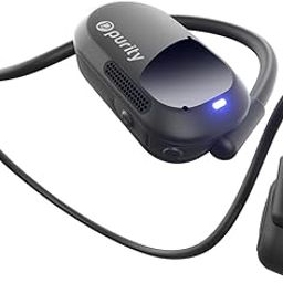 Purity Air Open Ear Headphones - True Air Conduction Wireless Bluetooth Open Ear Earbuds with Dual Mic for iPhone/Android - Secured Long Wearing Comfort, Sports Sweat Resistant (Black/Black)-11