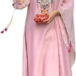 Women's Ethnic Kurti Suit Set with Dupatta | Straight Fit Salwar Suit with Embroidered Neck | Party Palazzo Set for Wedding Festive-image-74