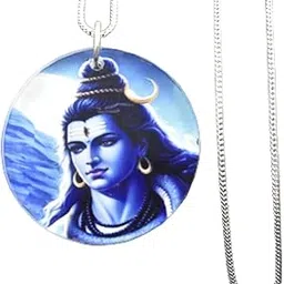 afh Lord Shiva Mahadev Religious Snake Chain Pendant for Men and Women-picture-15