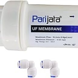 PARIJATA Openable UF Filter for Kant RO and All Assembled Water purifiers 4 inch, para Ultra Filtration Water Cartridge with Elbow connectors-image-4