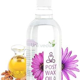 UNIKVEDA After Wax Oil For Smooth n Shiny Skin, Guarding Against Rashes n Irritated Skin After Waxing With Sweet Almond Oil, Vitamin E n Tea Tree Oil | Post Wax Oil For Women, 500ML-image-49