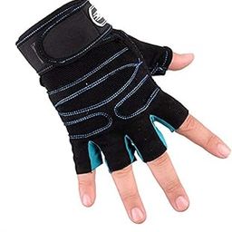 NIRVA WITH DEVICE OF WOMEN PICTURE Stylish Fitness Sport Gym Exercise Half Finger Gloves-4