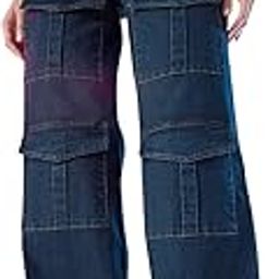 Blue Cargo Straight Jeans-image-20