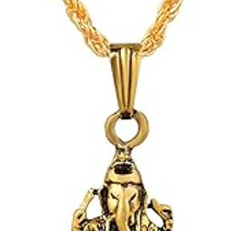 Gold Plated Brass Hindu God Ganesh/Ganesha/Ganapati/Vinayaka Locket Pendant Necklace Religious Jewelry for Men/Women-image-94