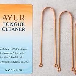Copper Tongue Cleaner (Pack of 3) | 100% Pure Copper Tongue Scraper for Adults | Anti-Microbial Oral Care Tool to Reduce Bad Breath & Support Digestive Health | Ergonomic & Reusable Design-image-28