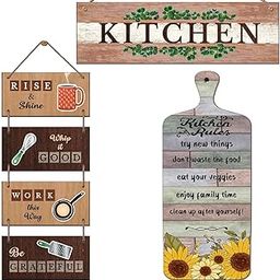 Chaka Chaundh - Kitchen Rule Plaque Quotes Wall Hanging Décor – Kitchen Quote Sign Boards Décor - Dining Quotes Sign Wall Plates Décor Items – Set of 3-image-74