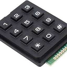 RIDEN 3x4 Mini Universal Keypad Module for Single Chip Microcontroller, 12 Keys Portable External Keypad, Numeric Keypad Module for Projector Controller-13