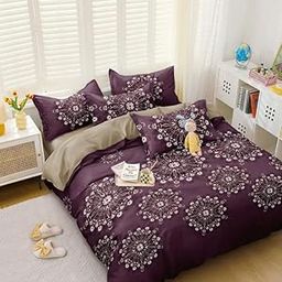 Jyotaksh Super Quality Glace Cotton Quilt Cover/Duvet Cover/rajai/ 210 Thread Count, Zipper Closure (Size 60x90) Inches Set of 1 DVT-AI 01-image-89