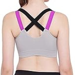 Women's Removable Padded Non Wired Sports Bra for Gym (Workout, Aerobic, Yoga, Dancing, Sports) for Womens/Girls (Free Size Comfortable for 30 to 36 Bust Size)-image-22