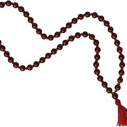 RDK Original Sandalwood Knotted Japa Mala – 54 Beads Rosary Meditation Necklace with Tassel | Handcrafted Chandan Prayer Beads for Yoga, Mindfulness & Spiritual Practice-image-17