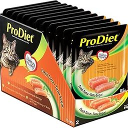 ProDiet Wet Cat Food for Adult (1+Years) Tuna Fish Flavour, 12 Pouches (12 x 85g)-image-78
