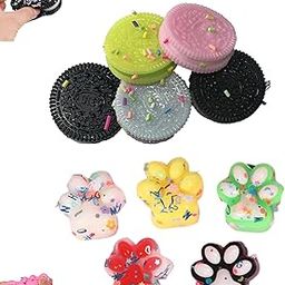 10 PCS Taba Squishy, Squishy Toy, Fufu Squishy, Taba Squishy Kit for Boys Girls Birthday Party Favors Gifts, Stress Relieving Toys Suitable for Can Be Given as Gifts(Random Color)-image-35