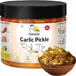 FarmDidi Garlic Pickle in fresh 325G | Traditional Homemade Lehsun ka Achaar | Less oil pickles with peeled garlic | Farm Fresh ingredients | Organically processed | Home made Taste By Farm Didi-image-56