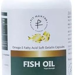 FIT MANTRA Omega 3 Fish Oil Capsules for Men And Women | 60 Soft Gelatin Capsules (1200 mg Omega-3: 432 mg EPA & 288 mg DHA) Tripple Strength | for Heart, Brain, & Joint Support-15