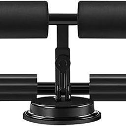 FIRST CHOICE Sit-Up Bar with Foam Handle, Rubber Suction Seat, Sit-ups, Push-ups Assistant, Weight Loss, Gym Workout, 100 kg Capacity (Black)-0