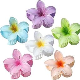 4 PCS Flower Claw Clips Set for Women and Girls | Stylish Multicolor Hair Accessories for Long | Thick | Thin Hair | Durable Grip for All-Day Hold | Latest Korean Fashion-image-36