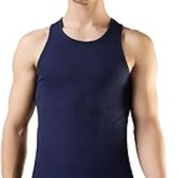 park avenue Men Body fit Solid Pattern Pure Cotton Vest-picture-4