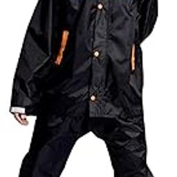Rainwear Skin PU Freedom Men's Rainsuit with Side Zips | Lightweight Waterproof Jacket & Pant Set with Taping, Pockets & Velcro Cuffs-30