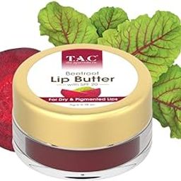 TAC - The Ayurveda Co. Beetroot Lip Balm For Men & Women With Shea Butter & Cocoa Butter For Dry Lips, Sulphate & Paraben Free - 5gm-1