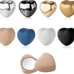 8pcs Hijab Magnetic Pins, Strong Heart Shaped Scarf Clip Multi-Purpose Scarf Pinless Brooch Magnets Brooch Pin Colorful Cute Buttons for Woman Hijabs Scarves Clothes-image-39