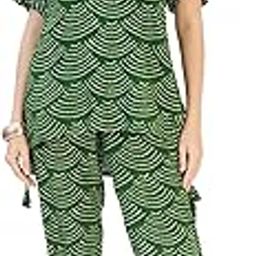 Women Rayon Printed Tunic Top & Bottom Co-Ord Pajama Set 2602-image-52