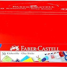 Faber-Castell Glue Stick - 9g, Pack of 30 (Multicolor)-24