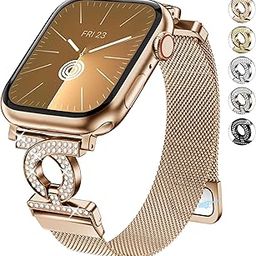 Fullmosa Magnetic Strap [No Watch] Compatible Apple Watch Strap Women 41mm 40mm 38mm 46mm 45mm 44mm 42mm 49mm,Loop Strap for iWatch Ultra/Ultra2 Series 10/9/8/7/6/5/4/3 2/1/SE/SE2-19