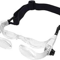 Ubersweet® 3.8X Enlarge Eyeglass TV Magnifier Mobile Phone Glass Magnifier Hands Free Loupe for Low Vision Aids : White, 3.8X-image-22