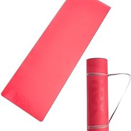 HRX Yoga Mat | For Women & Men | With Cover Bag | TPE Material | Extra Thick | Exercise Yoga Mat For Workout, Yoga, Fitness | Exercise Mat | Anti Slip Mat | Yoga Mat 6mm | Gym Mat | Black Red-image-19