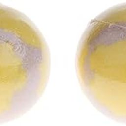 LOOM TREE® 2 Pieces 100G Women Bubble Bath Salt Essential Oil Bomb Balls Yellow | Bath & Body | Bath Salts-image-1