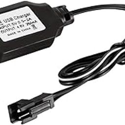 1Pc RC Model Battery Charger Cable 4.8V 250mA USB Balance Fast Charging, Multi-coloured-31