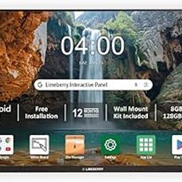 Limeberry 86" Interactive Flat Panel for Teaching, Classroom & Office Use | 4K Digital Whiteboard | Android 13 | 8GB RAM, 128GB ROM | 20-Point Touch | HDMI, Wi-Fi, Bluetooth | Anti-Scratch Glass-16
