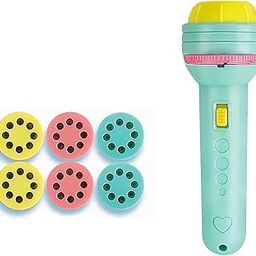 Storio 6 Slides 48 Patterns Mini Projector Torch Toy Slide Flashlight Projector Torch for Kids Lamp Education Learning Night Light Before Going to Bed(Random Slides)-18
