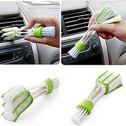 AutoBizarre Plastic Multipurpose Microfiber Double Sided Car Cleaning Brush For Car A/C Vents, Blinds, Keyboard Etc-image-23