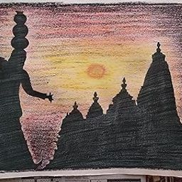 Khajurao painting by Suyog Chaudhari For home decor size 28 * 38 without frame-35