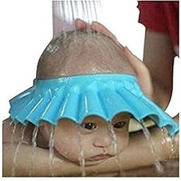 PUNZONE Adjustable Safe Soft Bathing Baby Shower Cap Wash Hair For Children Baby Eye Ear Protector (Multi-06)-image-41