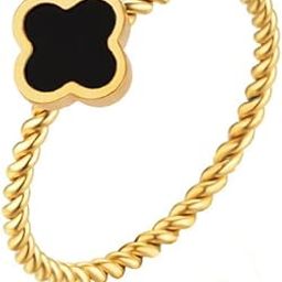 Moonlit smoothness Floral Stainless Steel Ring for Women & Girl-image-7