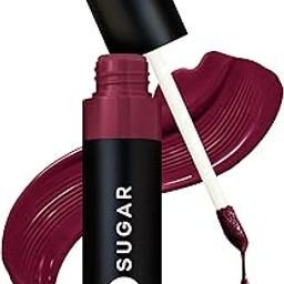 SUGAR Cosmetics Partner In Shine Transferproof Glossy Lipstick | Lasts upto 24hrs | Transferproof & Smudgeproof - 3ml - 13 Mulberry Merlot-50