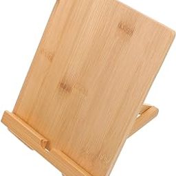 FUNOMOCYA Tabletop Sign Holder Bamboo Display Stand for Menus Table Price Signs Versatile Use for Restaurants Offices and Events Easy to Clean and Maintain-image-14
