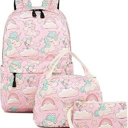 Cute Lightweight Kids Unicorn Backpacks for School Girls Boys Elementary Kindergarten School Bookbags (Large)-image-7