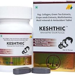 KESHTHIC-Hair Nutrition Supplement for Men & Women - Pack of 1 (15) Tablets by Meditune Lifesciences-image-78