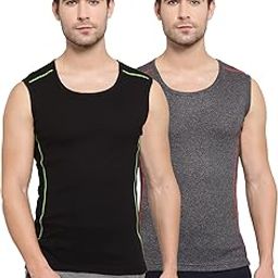 Men's Round Neck Solid Vest, Premium Super Soft Cotton, Ultra Light (Combo Pack)-image-74