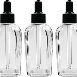 Happy Packaging 100ML Clear Square Empty Glass Bottle | Glass Dropper | Black Smooth Sleeve | Silcon Black Teat | Refillable | Leak Proof For Essential Oils | DIY Perfumes | DIY serums (3)-68