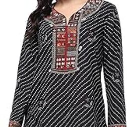 biba Women Crepe Straight Printed Kurti-picture-22