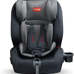 LuvLap Royal Isofix Baby Car Seat for Baby & Kids with Top Tether, Ergonomic Backrest, 9 Months to 12 Years, Upto 36 Kgs, European Safety Standard Certified, 5 Point safety harness (Grey)-31