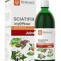 KRISHNA'S HERBAL & AYURVEDA Sciatifix Herbal Juice - Good source of calcium | Strengthens bones and muscles | 100% Organic Ingredients, No Artificial Colors & Gluten Free - 1000 ml (Pack of 1)-image-4