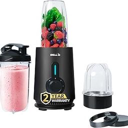 iBELL NUTRIMAX300X Nutri Blender/Smoothie Maker– 600W High Speed Mixer Grinder with 24,000 RPM, Pure Copper Motor, 3 Multi-Purpose Jars, SS Blades, Sipper Cap & 2-Year Warranty (Black)-28