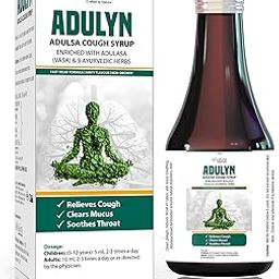 Adulyn – Ayurvedic Cough Syrup with Adulasa and Tulsi | Fast Relief from Cough and Throat Irritation | Pack of 3 (100ml each)-image-0